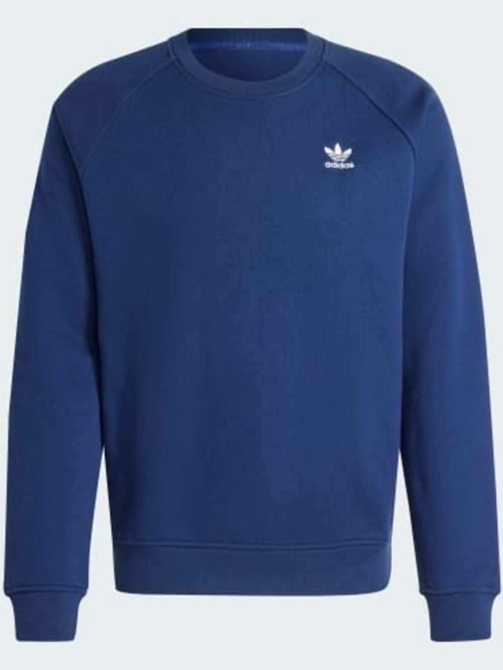 adidas Blue Crewneck Sweatshirt with Trefoil Chest Logo